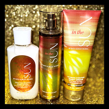 3 pcs Bath  Body Works IN THE SUN Body Cream Body Lotion Fragrance Mist Lot