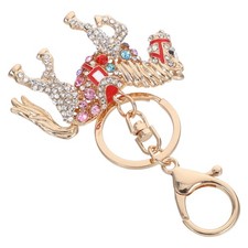  New Year Feng Shui Keyring Crystal Animal Pendant Horse Keychain
