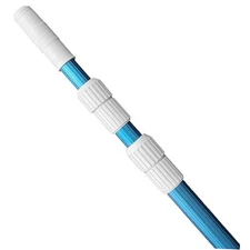 POOLWHALE Professional 12 Feet Blue Anodized Aluminum Telescopic Swimming 12FT