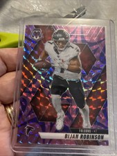 2025 Panini Mosaic - Bijan Robinson #166 Reactive Purple Mosaic Prizm