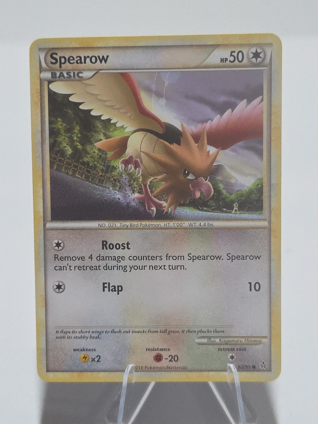 2010 HS Unleashed Set Pokemon Card 62/95 Spearow