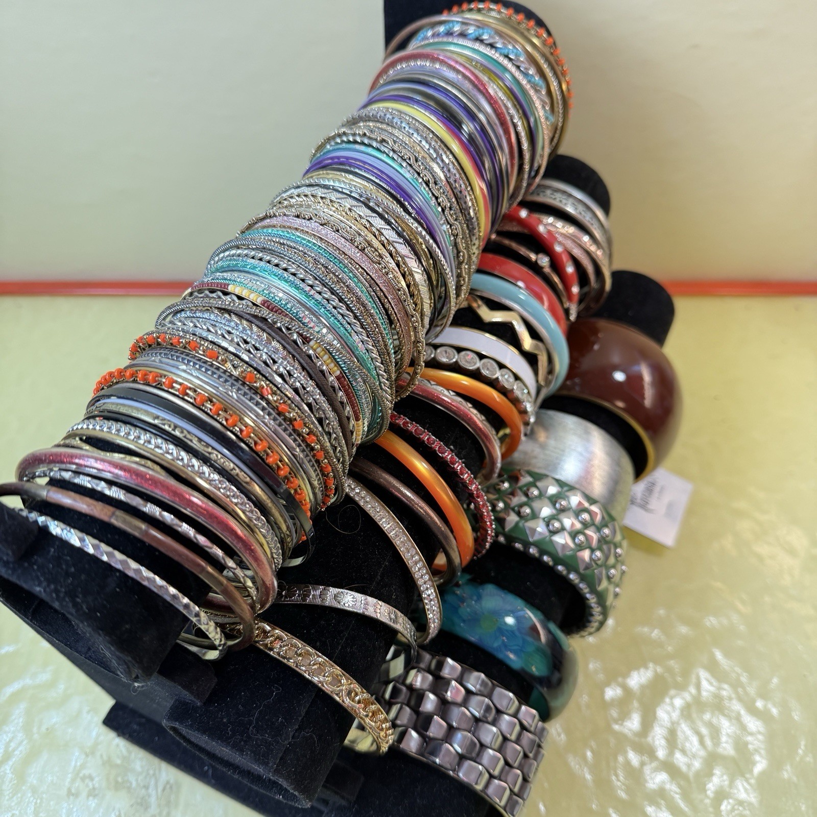 Bulk Lot 130 Bangle Bracelets Stackable Bracelet … - image 13