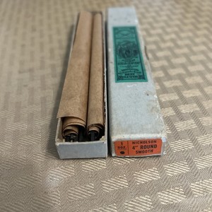 8- 4” Round File Smooth Cut, Nicholson USA