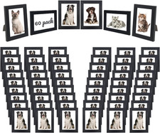 Set of 60 Picture Frame Bulk Photo Frames Wall Mounting Simple Photo Frames Pict