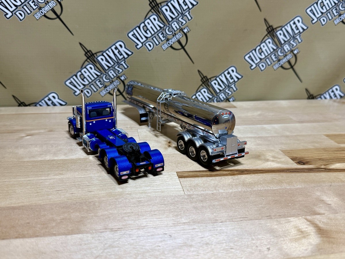 Dcp 1/64 Peterbilt 389 Day Cab Walker Milk Tanker Trailer Semi