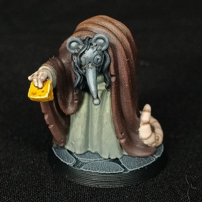 DND Miniature Vae Victis Hand Painted 3D Print 32mm Rat Herder