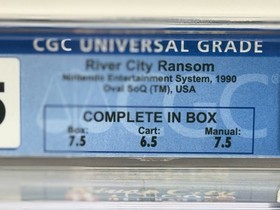 NES Nintendo RIVER CITY RANSOM - CGC Graded 7.5