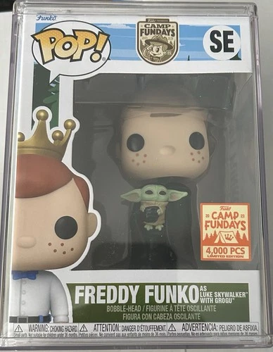 Funko Pop Freddy As Luke Skywalker With Grogu 4000 Pieces Camp Fundays Star Wars