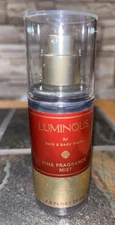 BATH & and BODY WORKS 2.5oz TRAVEL SIZE Fine FRAGRANCE MIST Spray Luminous