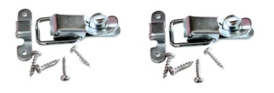 2 Pack Small Penn Elcom 0525 Padlockable Draw Latch w/Screws-Zinc Finish