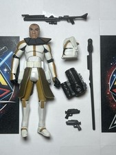 2009 Hasbro Star Wars Clone Commander Bly CW39 3.75  Figure Loose 100  Complete