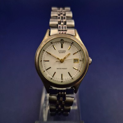 Klassische Citizen Damen Uhr   Elegantes Silber-Gold Design