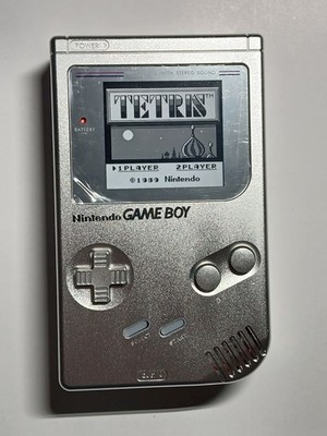 SILVER METAL IPS GAME BOY ORIGINAL DMG NEW Boxy Pixel custom backlit
