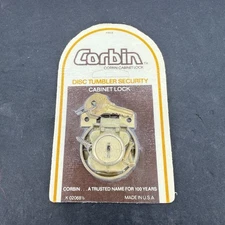 Corbin Cabinet Lock K02068 1/2 Wardrobes Dressers Disc Tumbler Security