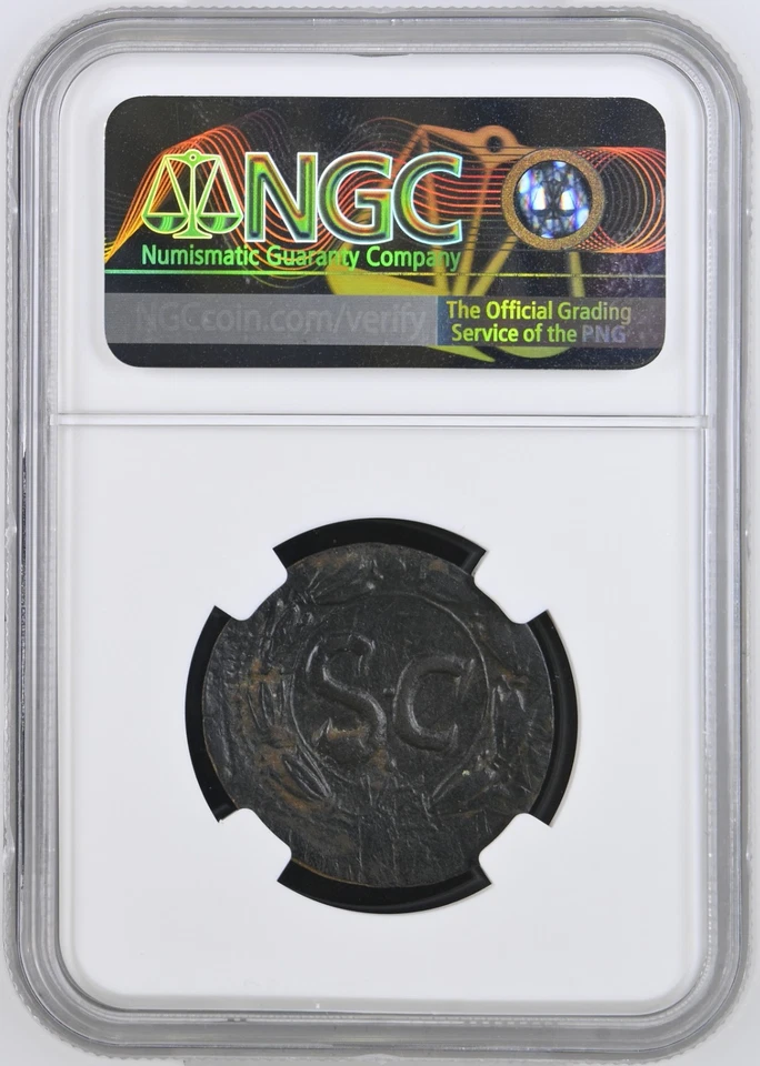 OTHO | AE28 Bronze | Antioch AD 69 | Year of 4 Emperors | RPC 4320 | NGC VF - Image 3 of 4