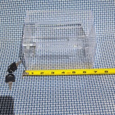 Clear Acrylic Locking Mailbox w/ Mail Slot, 2...