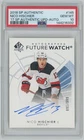2017-18 UD SP Authentic Future Watch Autograph Nico Hischier RC Auto 891/999 PSA