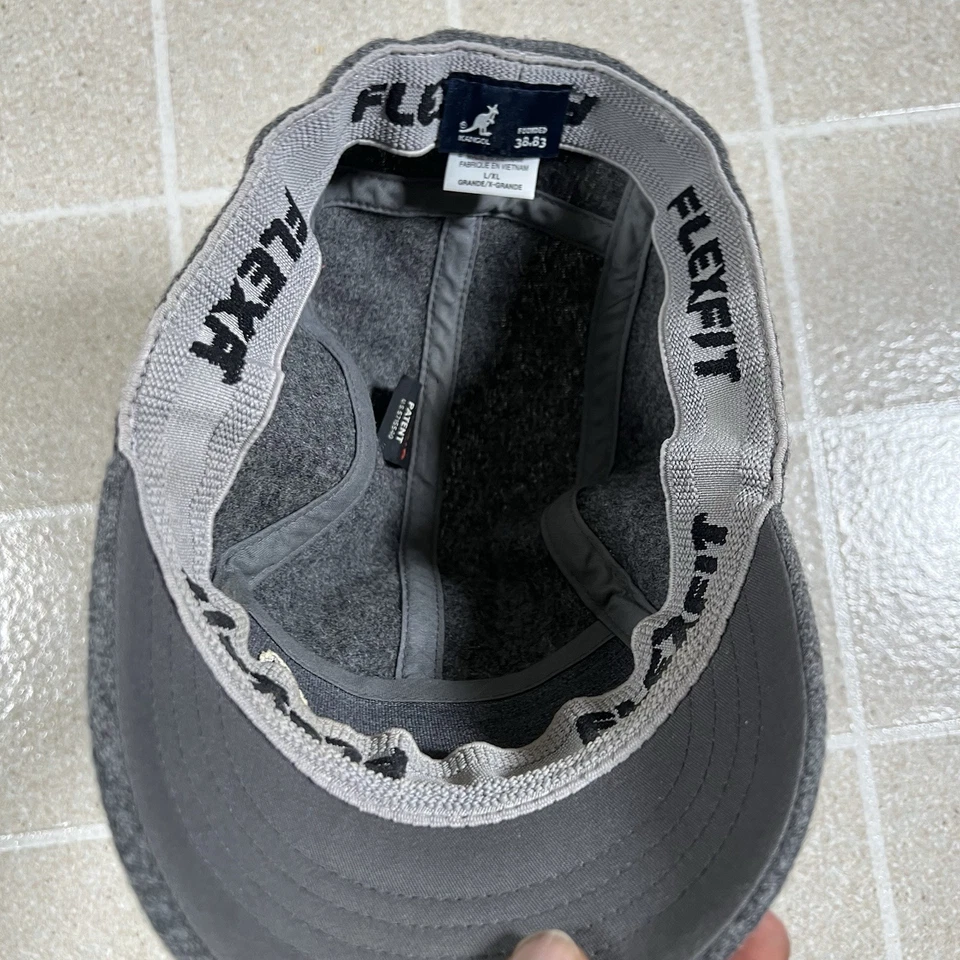 Gorra de béisbol gris lana tacaña Kangol Melton gorra espacial de colección Foto 4 de 4