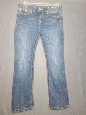 Jeans Miss Me Bootcut - Style Fleur De Lis - Taille 31/29 - Neuf Avec étiquettes