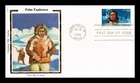 US COVER VILHJALMUR STEFANSSON POLAR EXPLORERS FDC COLORANO SILK CACHET