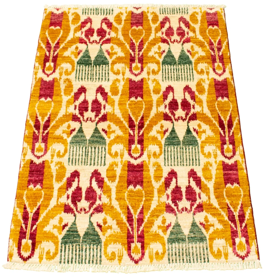 4'0" x 6'2" Hand Knotted Area Rug Traditional Oriental Wool Carpet - Image 3 of 4