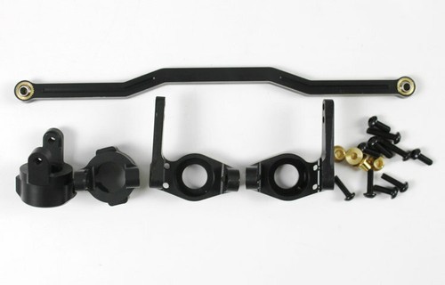Juego de dirección delantera GDS Racing para Axial SCX10 NEGRO/ROJO/PLATEADO - Imagen 5 de 9