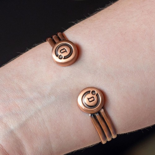 Bioflow Magnetic Therapy Duo Copper Bangle - From Bioflow Direct - Picture 2 of 6