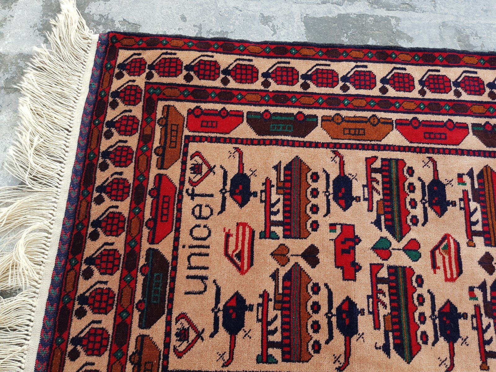 Baloch War Rug Handmade Afghan War art Rug Tribal Shindand Rug 145x79 ...