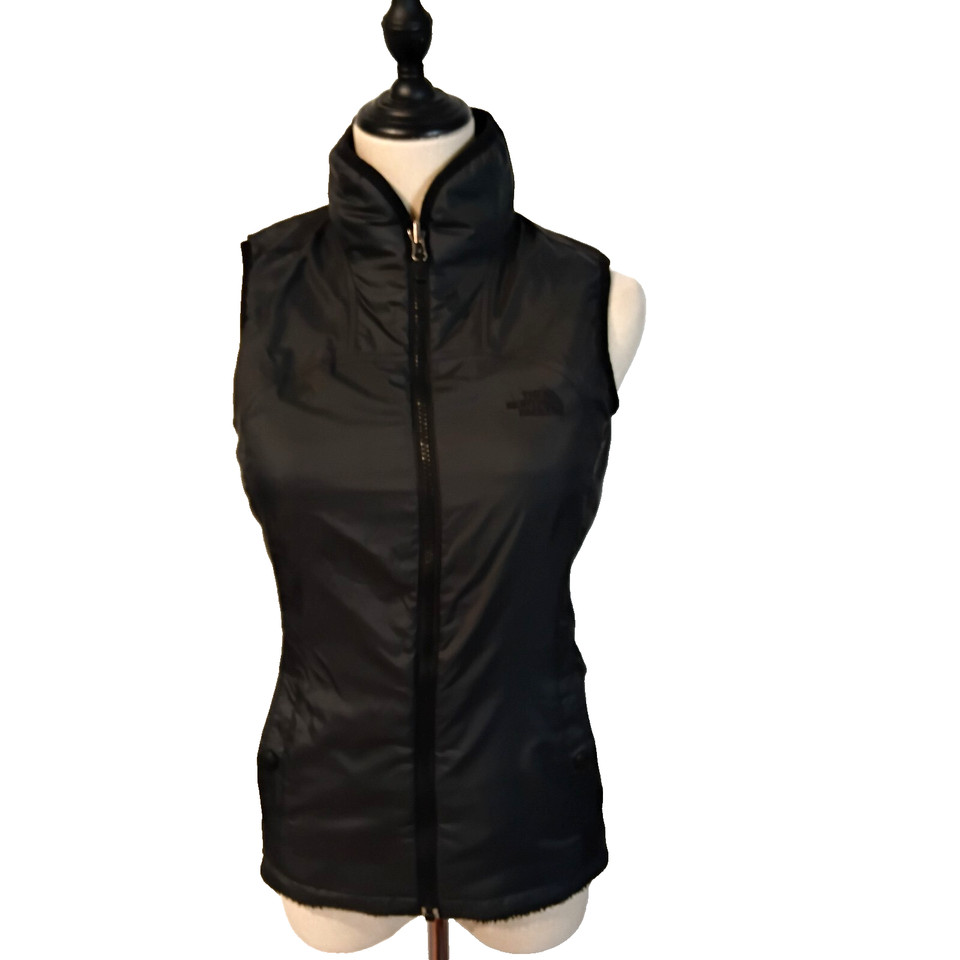 The North Face  Size XS 8 Black Quilted Faux Fur Reversible Sleeveless Vest