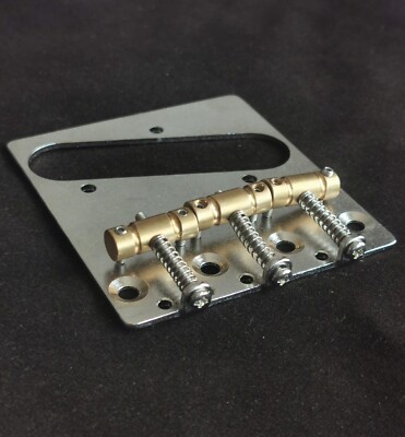 HZ Vintage Tele Bridge für Bigsby mit Messing kompensierten Sätteln