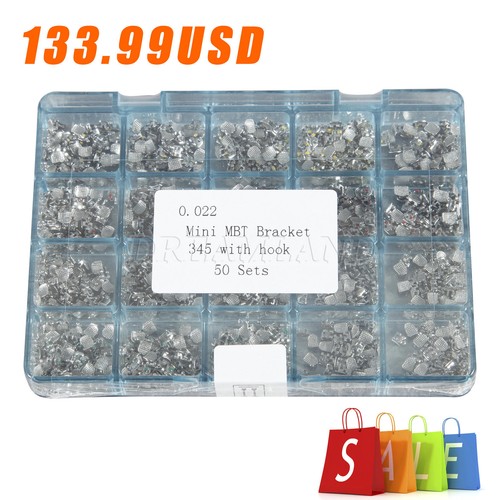 1000 piezas soportes dentales de ortodoncia de metal soporte MINI MBT.022 345 ganchos NUEVO-A1 - Imagen 3 de 11
