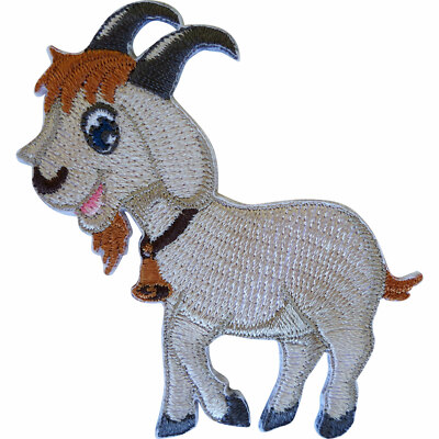 Billy Goat Patch Bügeleisen Nähen Kleidung Ram bestickt Abzeichen Stickapplikation