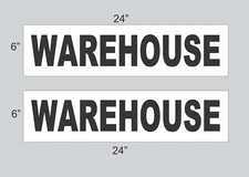 WAREHOUSE Black 6"x24" REAL ESTATE RIDER SIGNS Buy 1 Get 1 FREE 2 Sided