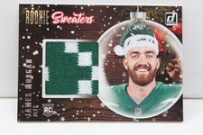 James Morgan RC 2020 Donruss Rookie Sweaters Patch Christmas Football Card SW-JM