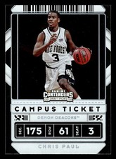 2020 Panini Contenders Draft Picks Chris Paul Campus Ticket #38