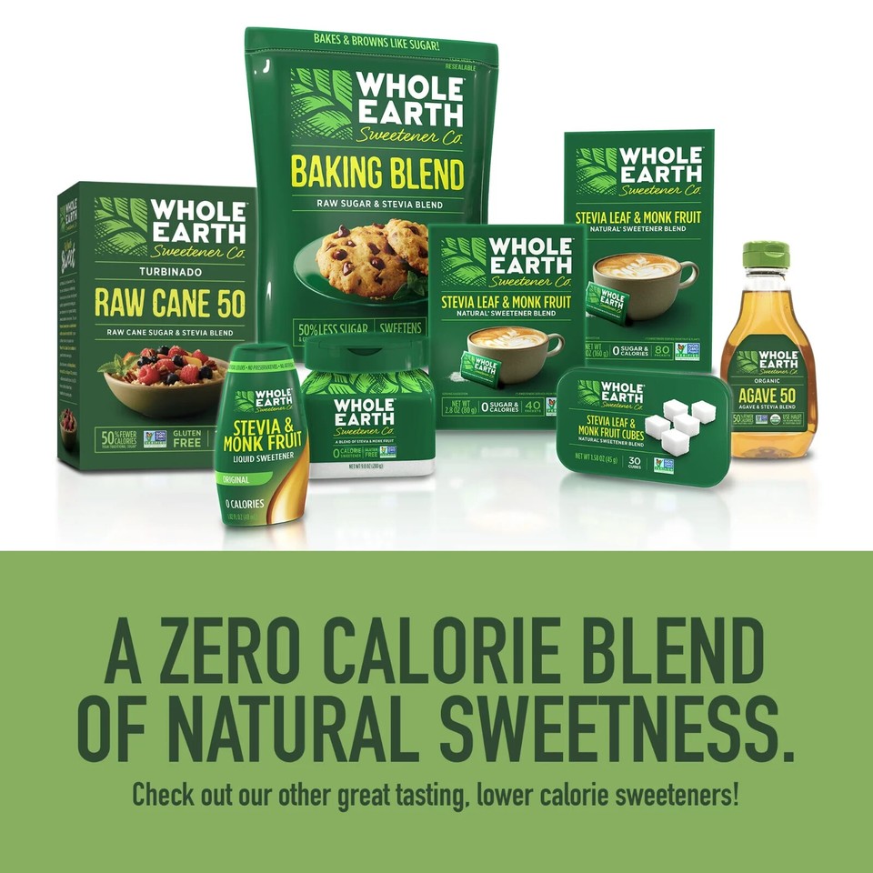 Whole Earth Stevia & Monk Fruit Zero Calorie Sweetener, 400 Packets eBay