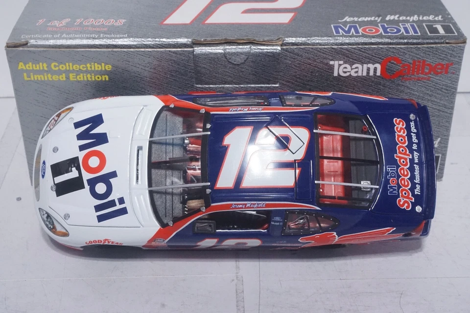 Vintage - Team Caliber -1/24 Diecast 2000 Ford Taurus- Jeremy Mayfield - Mobil 1 - Image 3 of 4