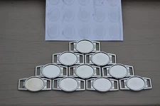 20 Blank Oval Paracord Charms with Epoxy Stickers. Shoelace Charms DIY!!! *USA*