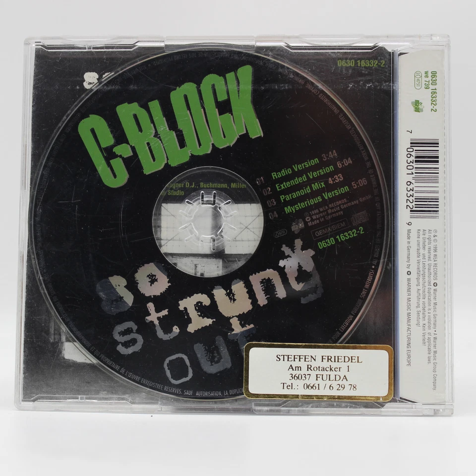 Musik CD Maxi / Single | C-Block – So Strung Out | Disc poliert - Bild 2 von 2