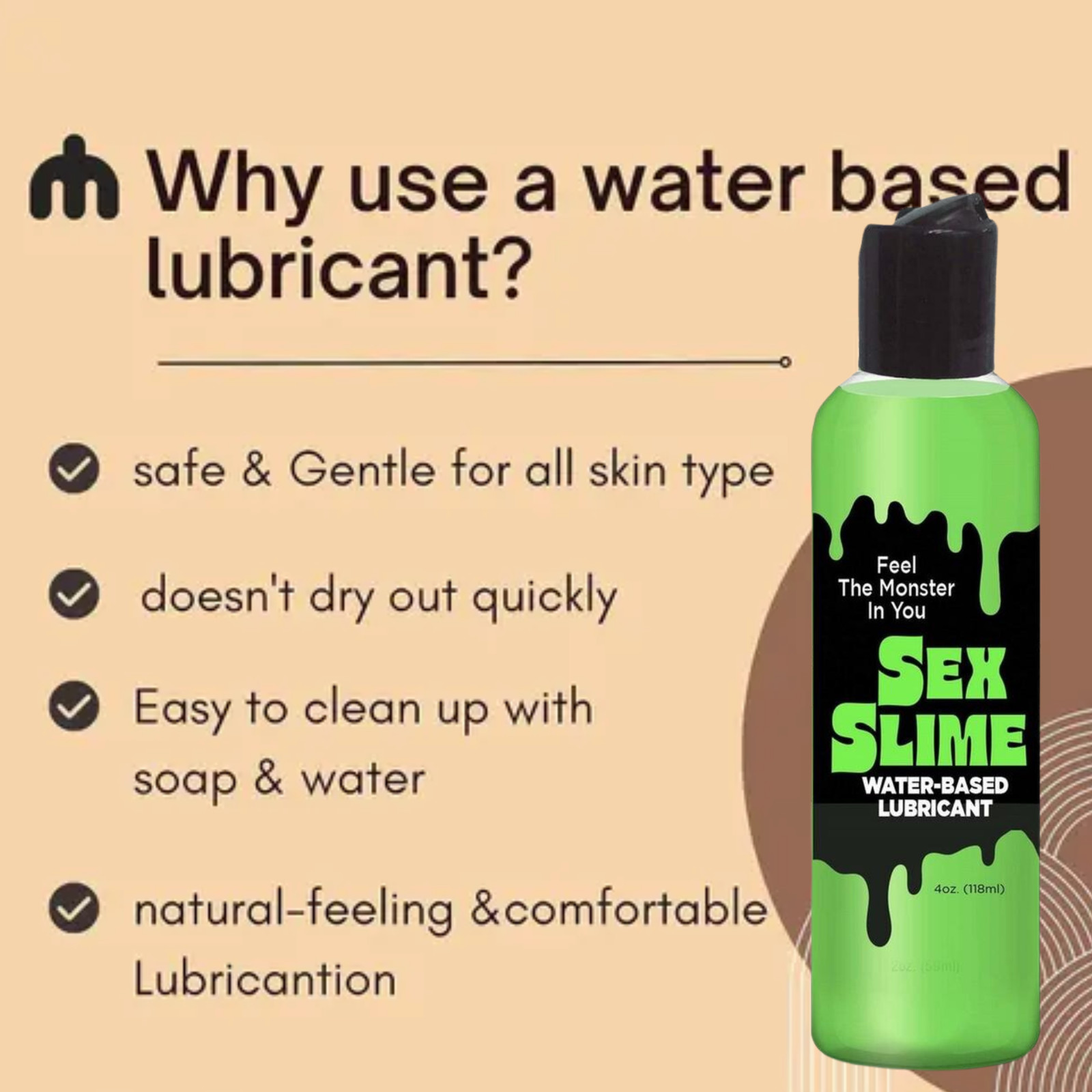 Personal Sex Slime Lubricant Water-Based Long Lasting Natural Feel Adult Lube