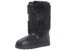 Love Moschino Women's Winter Snow Boots Faux Fur Black