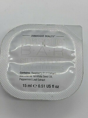 Masque Bar Silver Foil Peel Off Mask - Pod - 0.51 Fluid Ounce