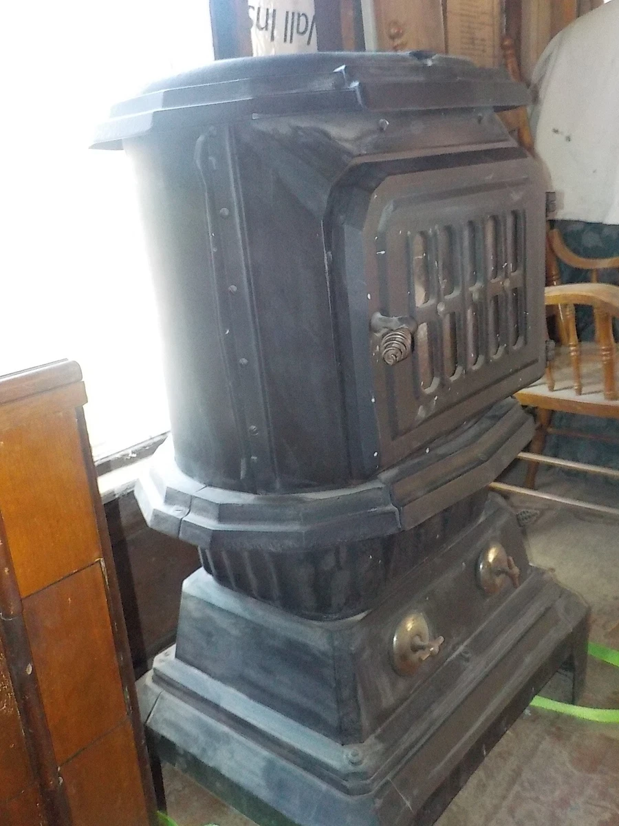 Antique Wood-burning stove really heats a large area! Wards Bengal 28-20-22  | eBay