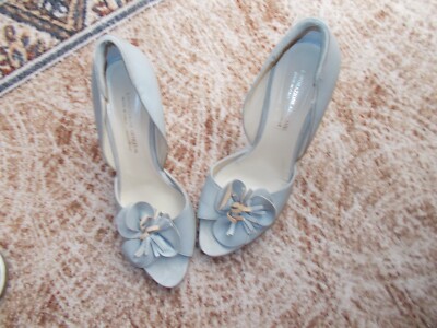 italien. Pumps/High Heels '' VERO CUOIO'' Größe 39 grau/grün