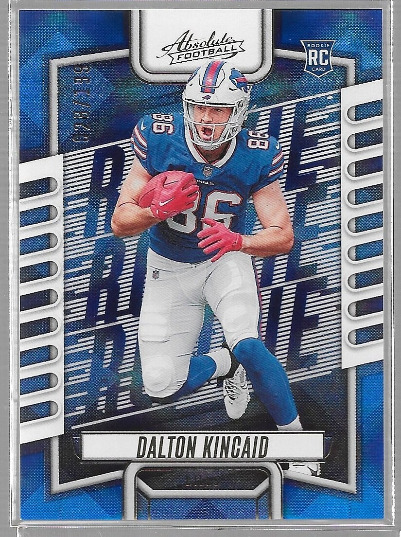 2023 Panini Absolute Dalton Kincaid Blue Diamond /199 Rookie Card #113 RC Bills
