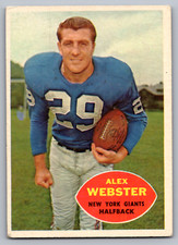 1960 TOPPS #75 ALEX WEBSTER GIANTS