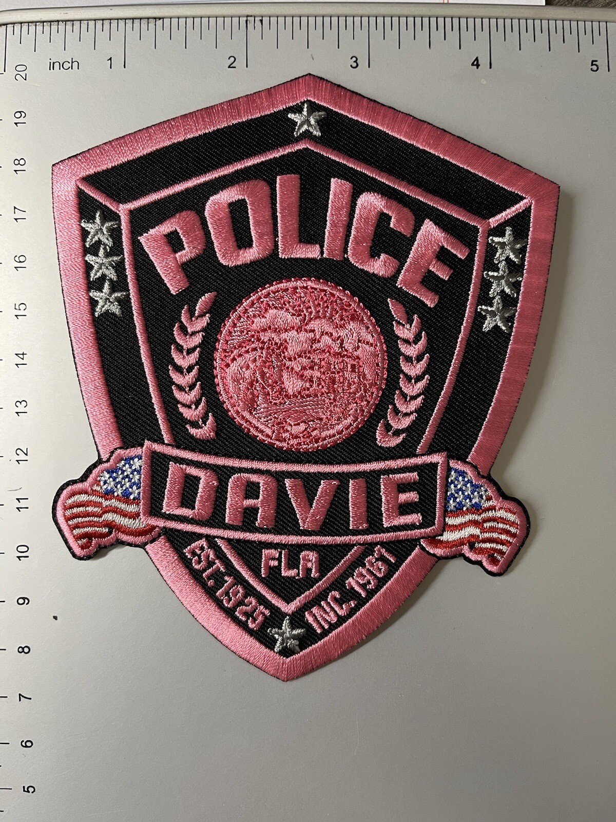 Police Pink Patch | H&C Metals