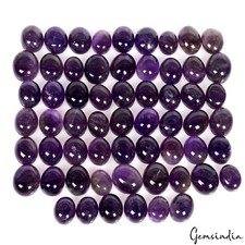 260.70 CT Natürlich Lila Unbehandelt Amethyst Oval Cab Großhandel Juwelen Lot 60