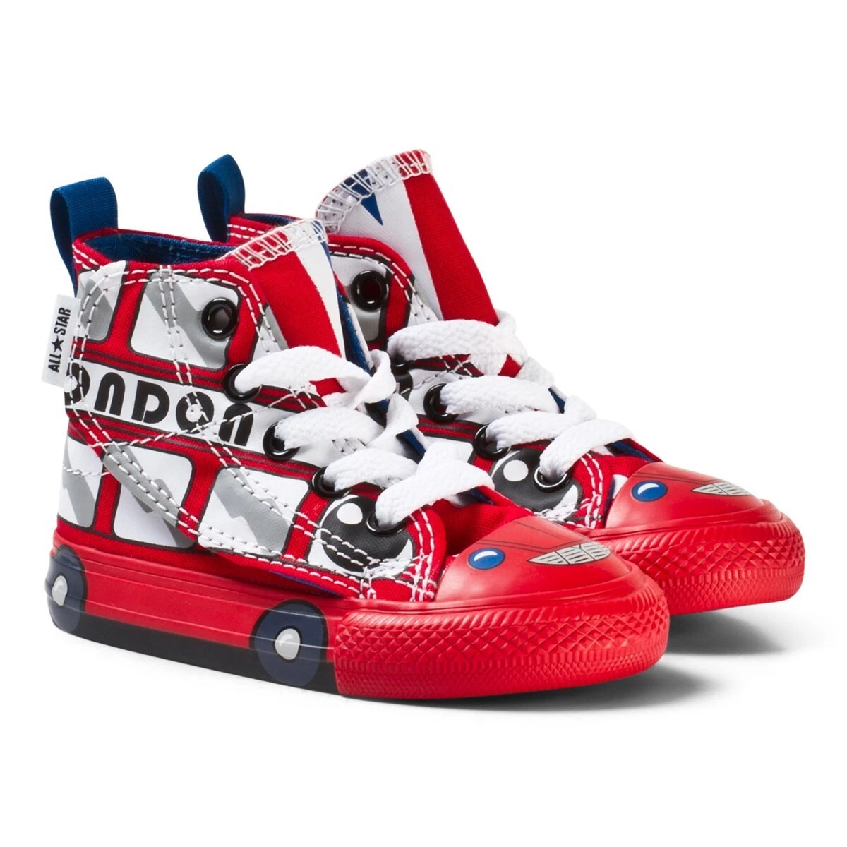 Converse London Bus All Star Hi Top Trainers Infant C3 EU 19 6 12M New Xmas