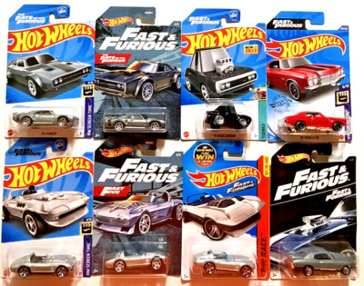 Hot Wheels ~FAST & FURIOUS~ Lot Of 8~ WALMART EXCLUSIVES-SCREEN TIME~1:64~New~NM